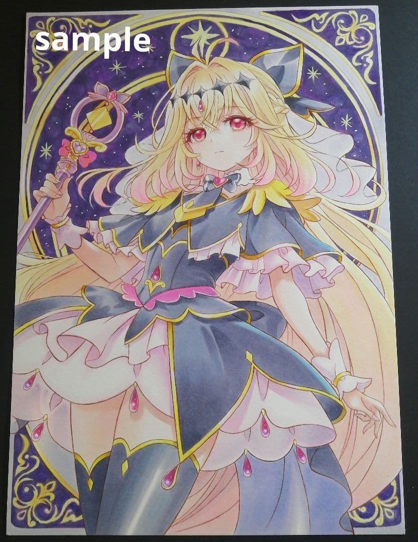 神*代様 手描きイラスト　名探偵プリキュア キュア アルカナ・シャドウ