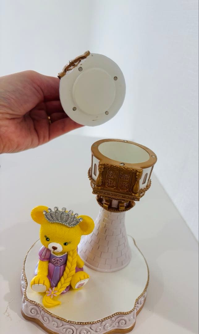 ディズニーストア　ユニベアシティ　プリンセス　陶器　置物　ミラー　小物入れセット