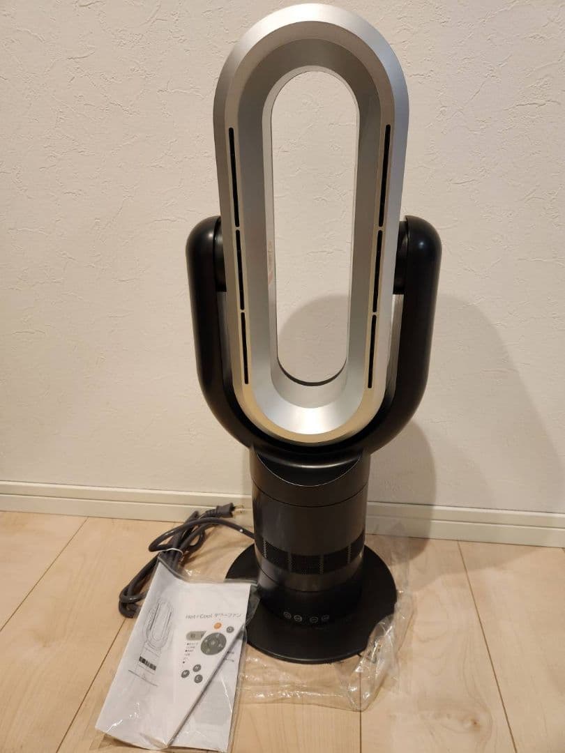 タワーファン 扇風機 羽なし 冷風 温風 強力 DCモーター13段階切り替え