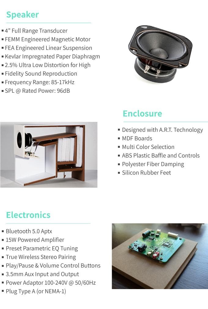 【レア】REAXT Bluetooth バックホーン スピーカー ペア