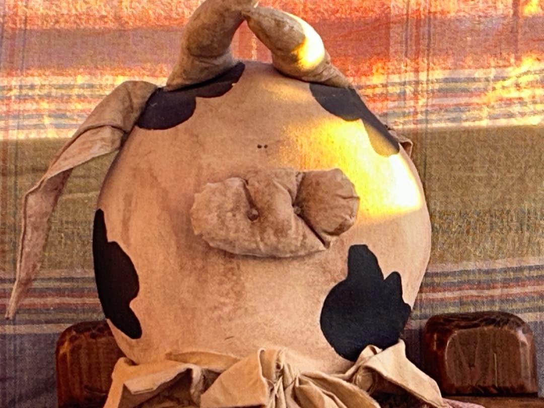 アティックベイビーズ特大カントリードール　牛さん