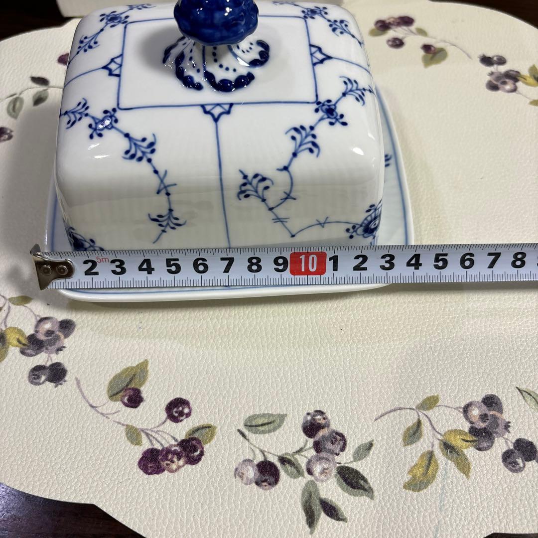 ロイヤルコペンハーゲン ブルーフルーテッド プレイン バターディッシュ