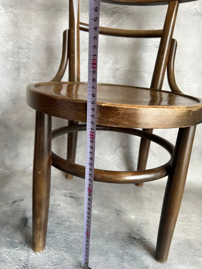 【希少】アンティーク ベントウッドチェア 曲げ木 椅子 カフェチェア チェコ製風