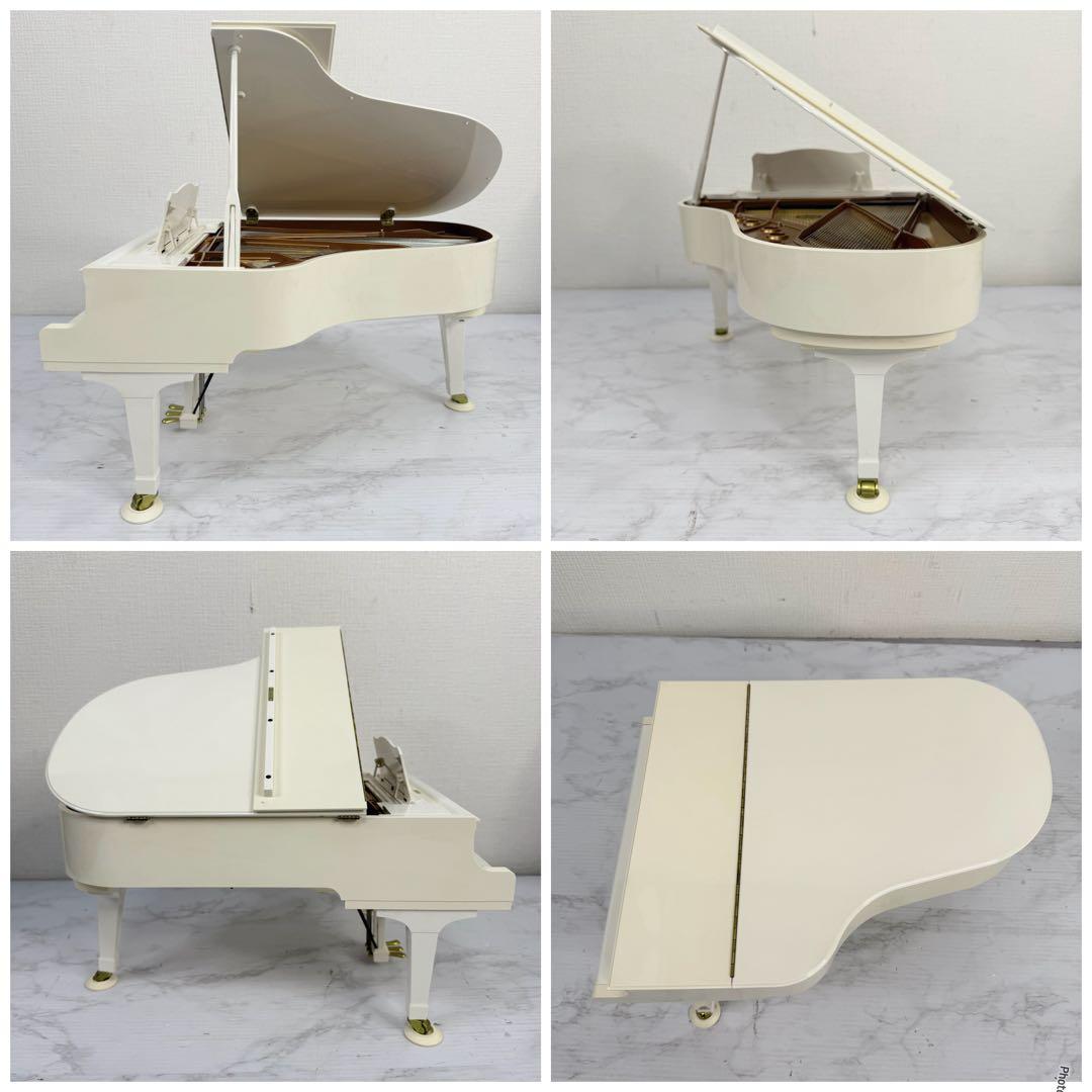 セガトイズ　グランドピアニスト　ホワイト　自動演奏　ミニチュア　動作品