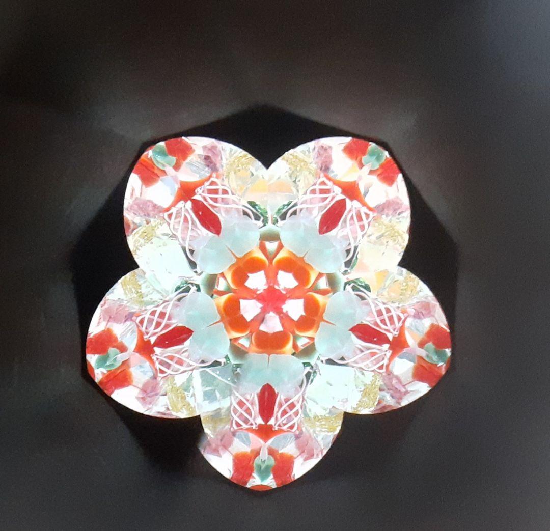 万華鏡　ステンドグラス　オイル　梅