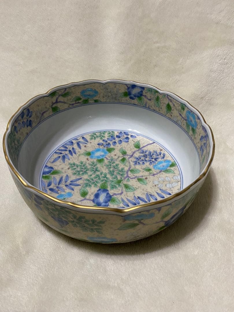 美品　庫山窯　前畑陶器　美濃焼　大量セット　大鉢　蓋付き湯呑み5客　銘々皿5枚