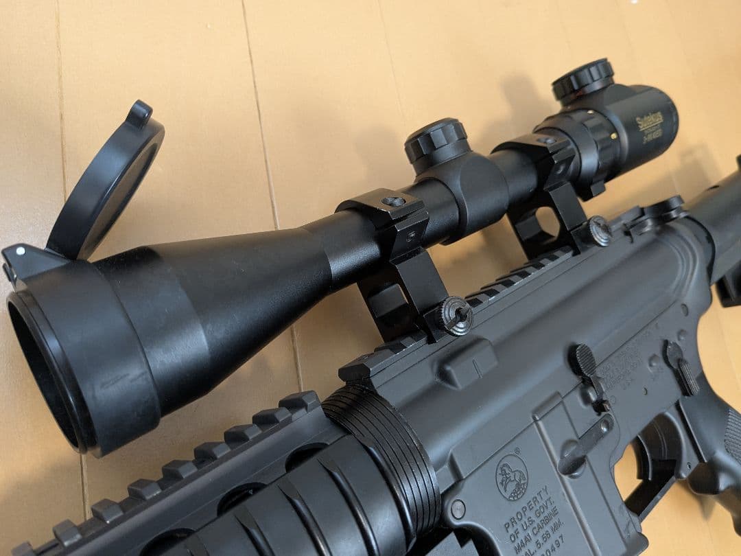 マルイ　M4 ris スタンダード　電動ガン　M203 グレネード　スコープ　付